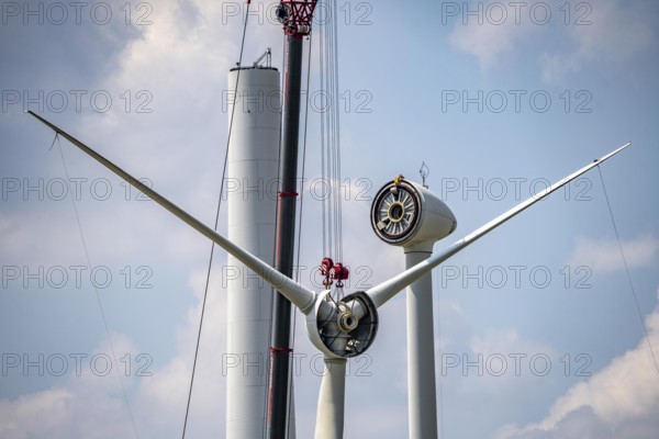 Repowering of a wind farm near Issum, 9 older wind turbines from the manufacturer Enercon (model
