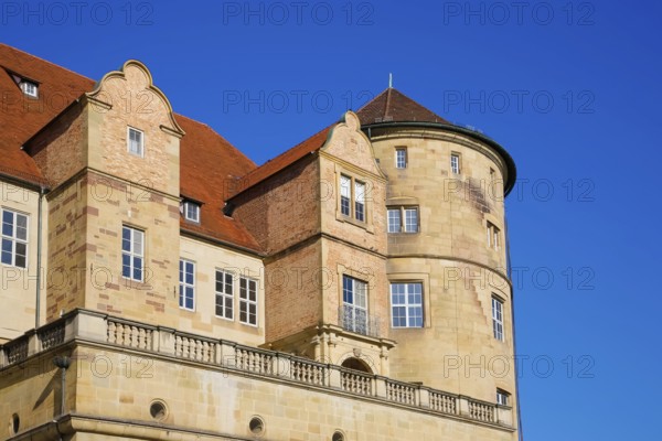 Old Palace Stuttgart from Karlsplatz, former moated palace, princely residence, 14th century seat