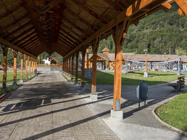 Central place in Villa o' Higgins, Patagonia, Chile, South America