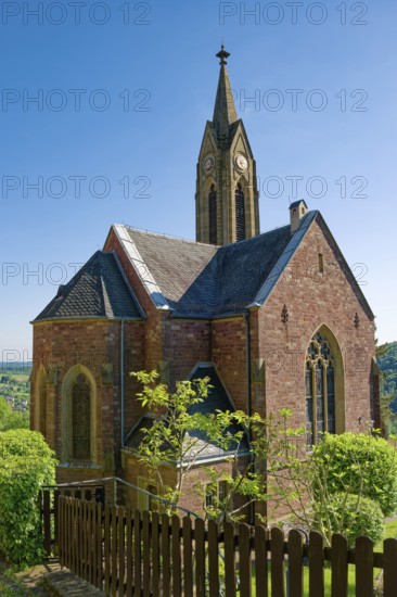 St Bartholomew's, Catholic Church, Dilsberg, Neckargemünd, Baden-Württemberg, Germany, Europe