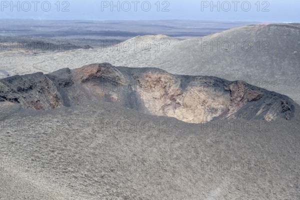 Volcanic landscape, Timanfaya National Park, Lanzarote, Canary Islands, Spain, Europe