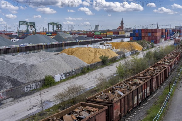 Port of Dortmund, Container Terminal Dortmund CTD, trimodal terminal, transport by rail, road and