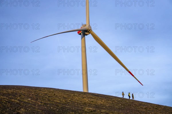 Wind turbine, by Enercon, on the Mottbruchhalde, in Gladbeck-Brauck, operated by the energy company