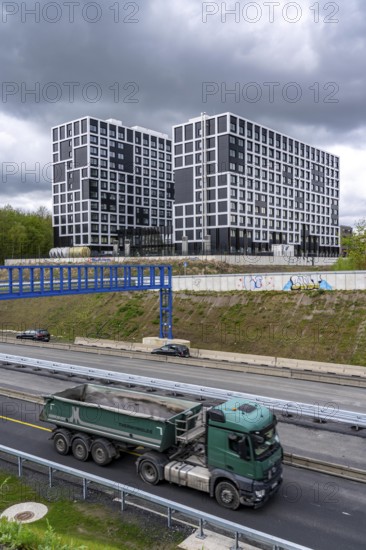 The Seven-Stones Quartier in Bochum, a campus with student flats, business flats, office space,
