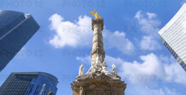 Angel of Independence monument located on Reforma Street near historic center of Mexico City