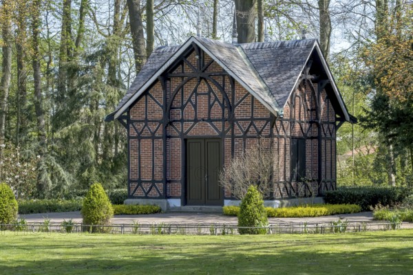 Teehaus im Schlosspark, Ahaus, Münsterland, North Rhine-Westphalia, Germany, Europe