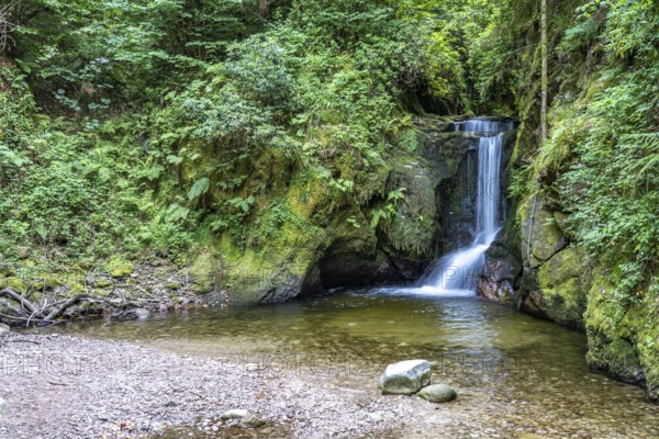 The Geroldsau Waterfall, Geroldsau, Baden-Baden, Baden-Württemberg, Germany, Europe
