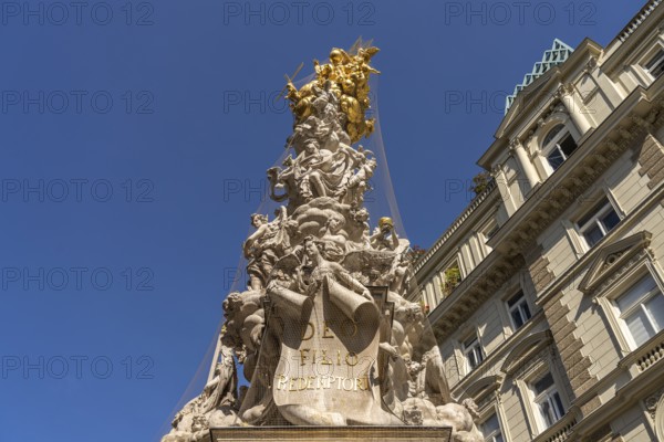 The Vienna Plague Column, Vienna, Austria, Europe