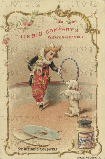 Picture series Kleine Die kleine Zirkuswelt, Liebig picture, digitally restored reproduction of a