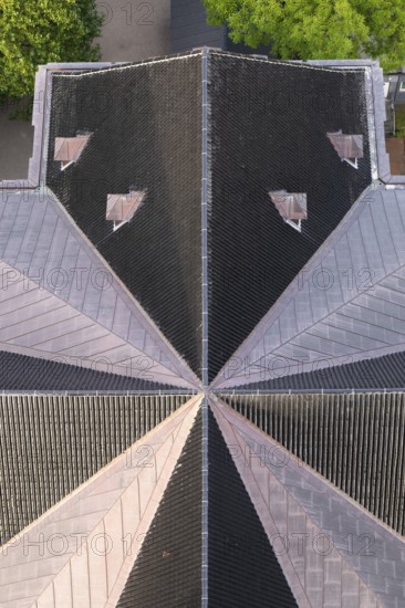 Roof of the Evangelical Lutheran Church of the Saviour, in front of Frelsers Kirke, Christianshavn,