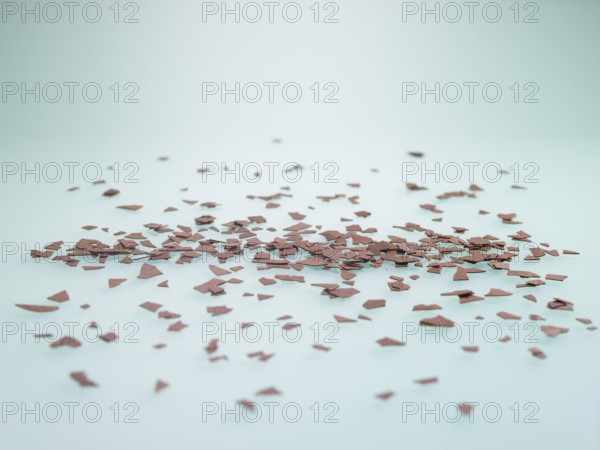 Chocolate chips as sprinkle decoration for decorating ice cream, cakes and muffins, studio photo