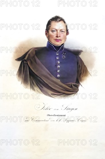 Felix August Peter Joseph von Stregen, from 1851: Freiherr Stregen von Glauburg (born 9 August 1782