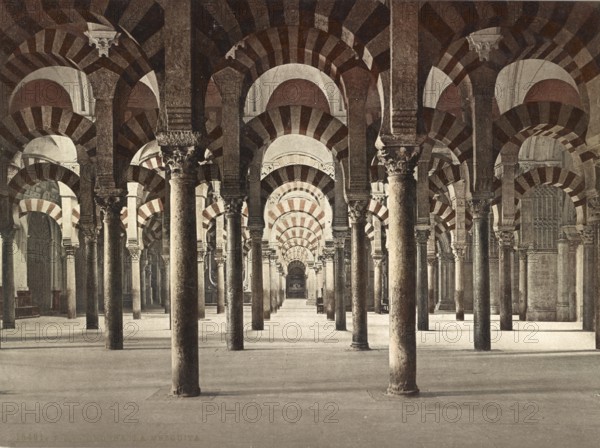 Cordoba. La Mezquita, Spain, around 1890, Historic, digitally restored reproduction from a 19th