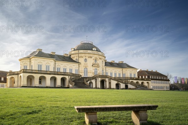Solitude Palace in the Rococo architectural style (Johann Friedrich Weyhing, Philippe de La