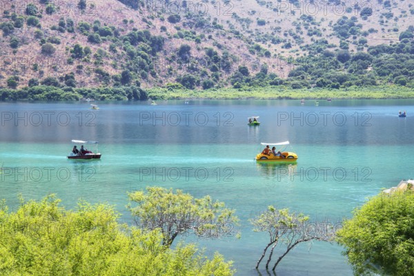 Lake Kournas, Georgioupolis, Chania, Crete, Greek Islands, Greece, Europe