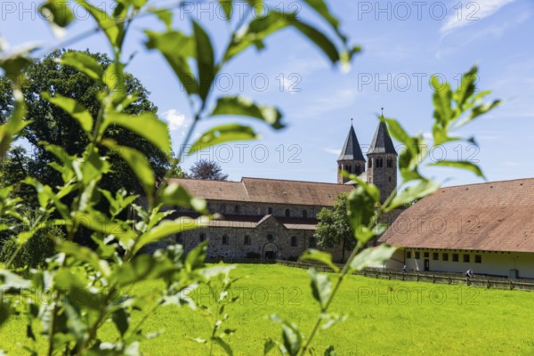 Benedictine monastery Bursfeld on the Weser near Hannoversch Münden. Bursfelde Monastery is a