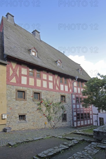 Historic half-timbered house Römer 2-4-6 built in 1289, oldest half-timbered house in Germany,