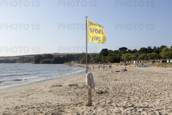 Early morning quiet at Knoll beach, Studland Bay, Swanage, Dorset, England, UK