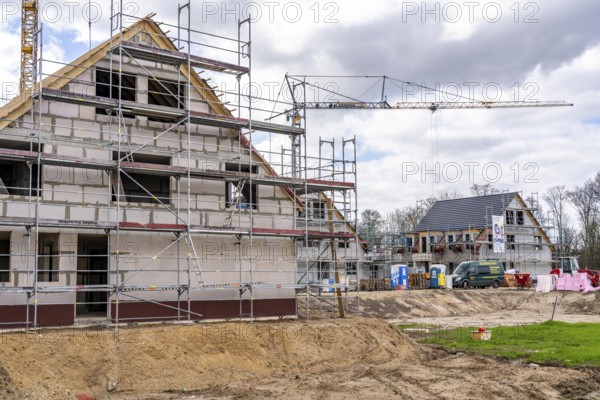 New development district, around 140 detached and semi-detached villas being built in the south of