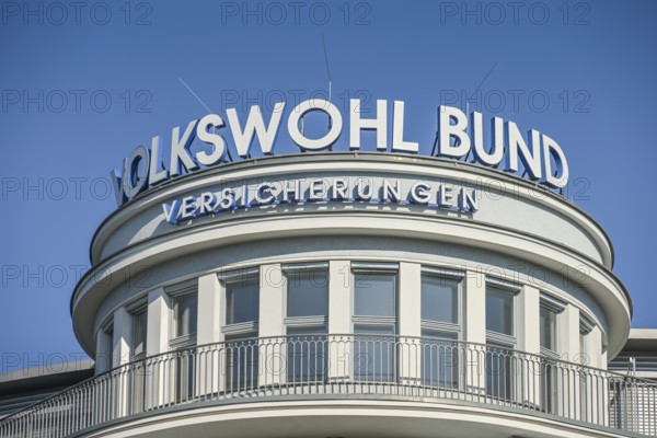 Lettering Volkswohl Bund Versicherungen, Kantstraße, Charlottenburg, Charlottenburg-Wilmersdorf,