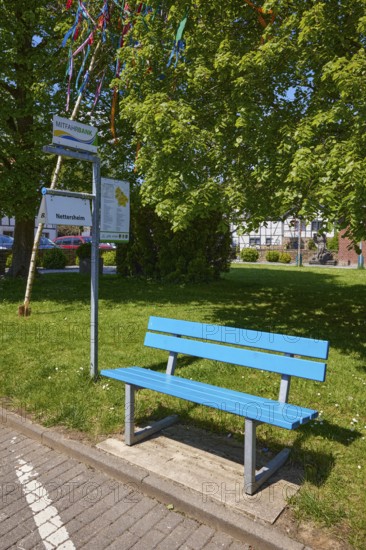 Carpooling bench in the Schönau district, Bad Münstereifel, Eifel, Euskirchen district, North