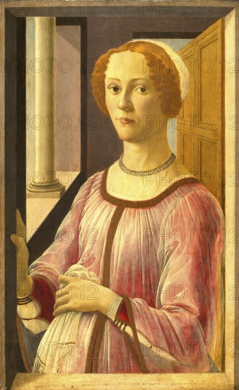 Portrait of Smeralda Bandinelli (c. 1470, 1475), portrait of Smeralda Bandinelli, Painting by