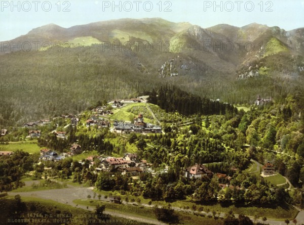 Pelesch Castle, Peles, Sinaia Monastery, Hotels, Barracks, Hungary and Villas, Sinaia, Romania,