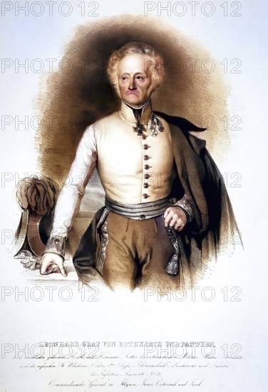 Leonhard Graf von Rothkirch und Panthen (1773-1842), Field Marshal Lieutenant, Privy Councillor,