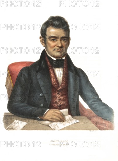 American Indian, Native American, John Ross, a Cherokee chief, United States of America, USA,