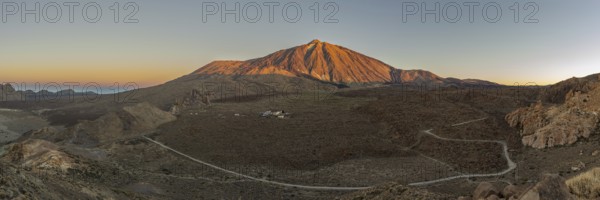 Panorama during the ascent to Alto de Guajara, 2715m, over the Teide National Park, Parque Nacional