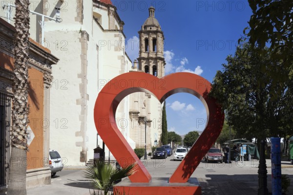 Victoria de Durango, Durango, Mexico, 10 June, 2022: Durango colonial and colorful historic city