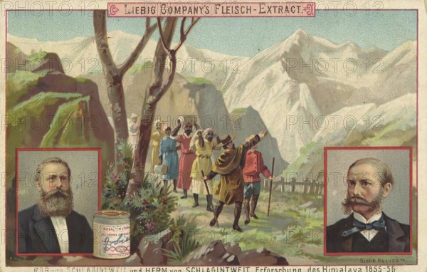 Series Explorers and World Travellers, Robert and Hermann Schlaginweit on an expedition in the