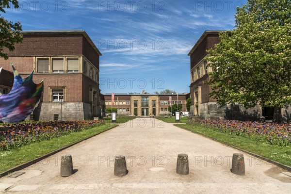 The Museum Kunstpalast Foundation, an art museum in the Court of Honour, state capital Düsseldorf,