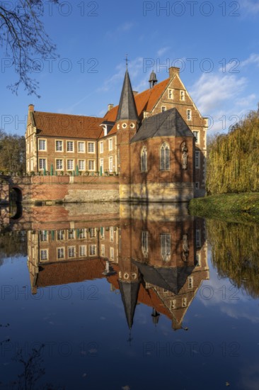 Burg Hülshoff, Havixbeck, Münsterland, North Rhine-Westphalia, Germany, Europe