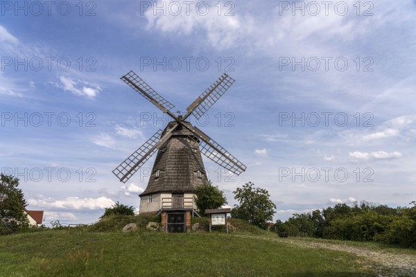 Dutch mill on the Mühlenberg in Jerichow, Jerichower Land, Saxony-Anhalt, Germany, Europe