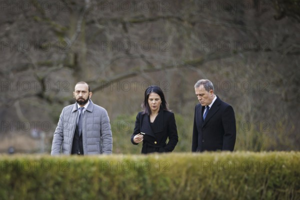 Trilateral meeting at Villa Borsig between Germany, Armenia and Azerbaijan. Annalena Bärbock
