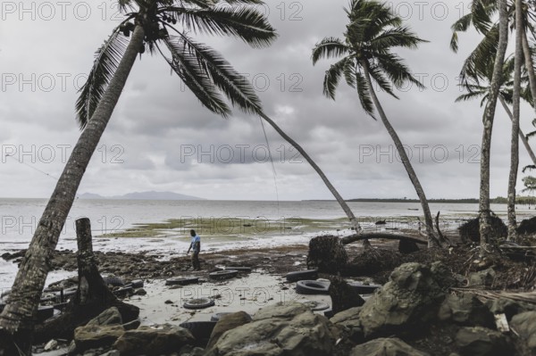 Flooded mangrove forest near the settlement of Togoru, 07.05.2024. Bärbock is travelling to