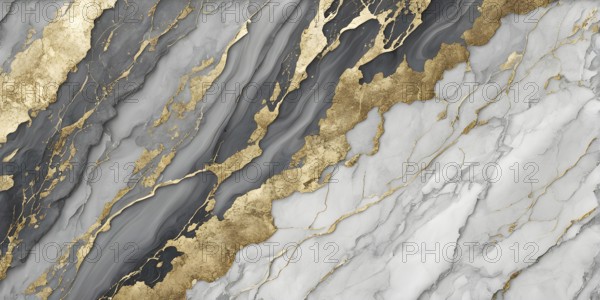 Luxury marble texture wallpaper background with opulent high gloss finish, AI generated