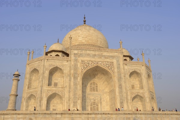 Taj Mahal, built by the Grand Mogul Shah Jahan in memory of his principal woman Mumtaz Mahal, who