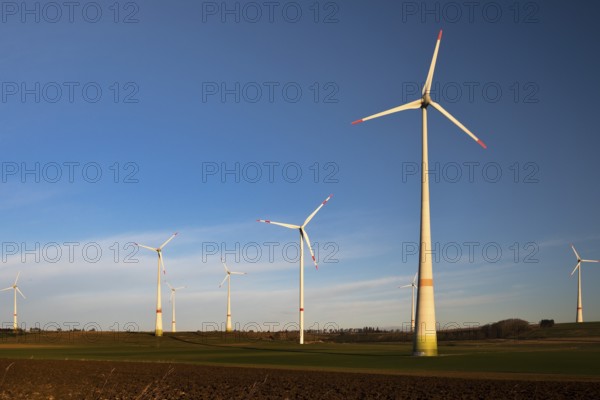 Wind turbines, wind farm, Bad Wünnenberg, Paderborn plateau, North Rhine-Westphalia, Germany,
