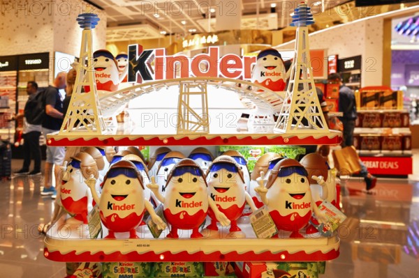 Children's chocolate egg shelf, Abu Dhabi, UAE