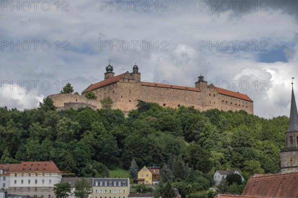 View of Plassenburg Castle, mentioned in 1135, in 1557 the complex was expanded into a Renaissance