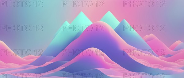 Iridescent neon background, Holographic Abstract soft pastel colors backdrop, AI generated