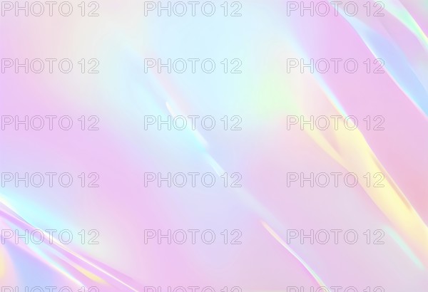 Iridescent neon background, Holographic Abstract soft pastel colors backdrop, AI generated