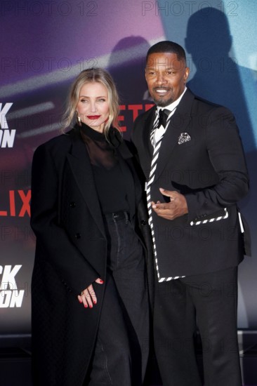 Cameron Diaz and Jamie Foxx at a special screening of Back in Action at the Zoo Palast in Berlin on