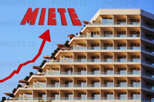 Symbolic image, rent, rent increase, rent rising, housing shortage, housing shortage, housing