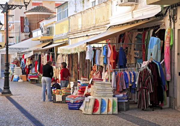 Shopping street in Vila Real de Santo Antonio, Algarve, Portugal, Europe
