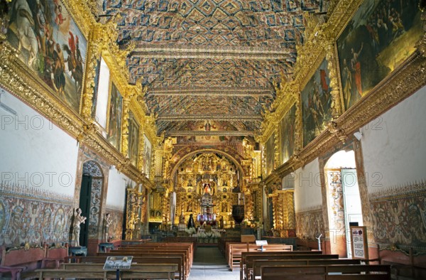 Saint Peter the Apostle Church, interior view, Andahuaylillas, Cusco region, Quispicanchi province,