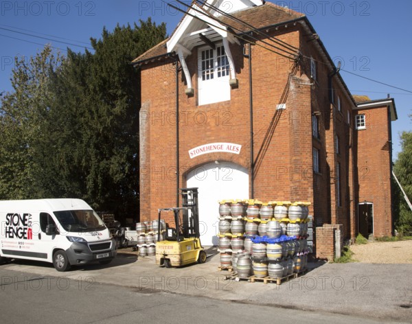 Stonehenge Ales brewery, Netheravon, Wiltshire, England, UK in old electrical power plant building