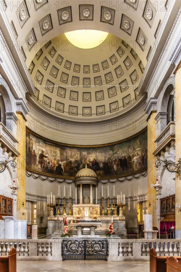 Church of Sant'Antonio Taumaturgo, in the heart of Borgo Teresiano, Trieste, harbour town on the